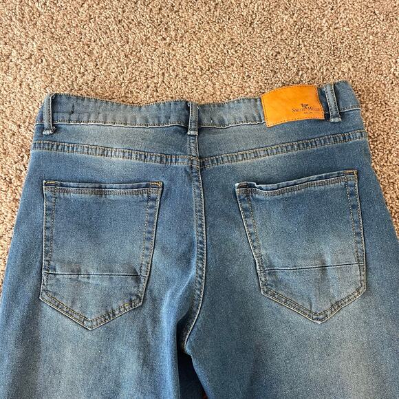 Smith & Mills Denim Men’s Jeans Size 34x32 Blue Wash Stretch Slim‑Fit Used - Picture 10 of 10
